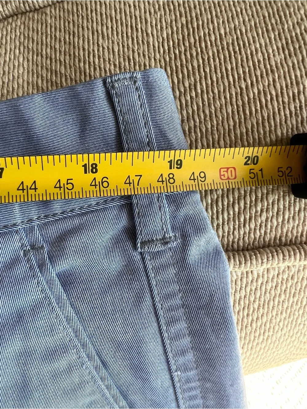 Peter Millar Mens Flat Front Chino Performance Golf Shorts Light Blue 38